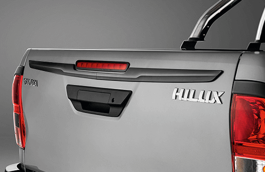 Aplique preto brilhante da tampa da caçamba